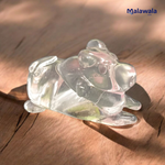Crystal Nandi – Sphatik Nandi Set of 2 | Lab Certified for Blessings & Spiritual Strength – Malawala