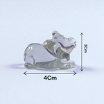 Crystal Nandi – Sphatik Nandi Set of 2 | Lab Certified for Blessings & Spiritual Strength – Malawala