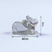 Crystal Nandi – Sphatik Nandi Set of 2 | Lab Certified for Blessings & Spiritual Strength – Malawala
