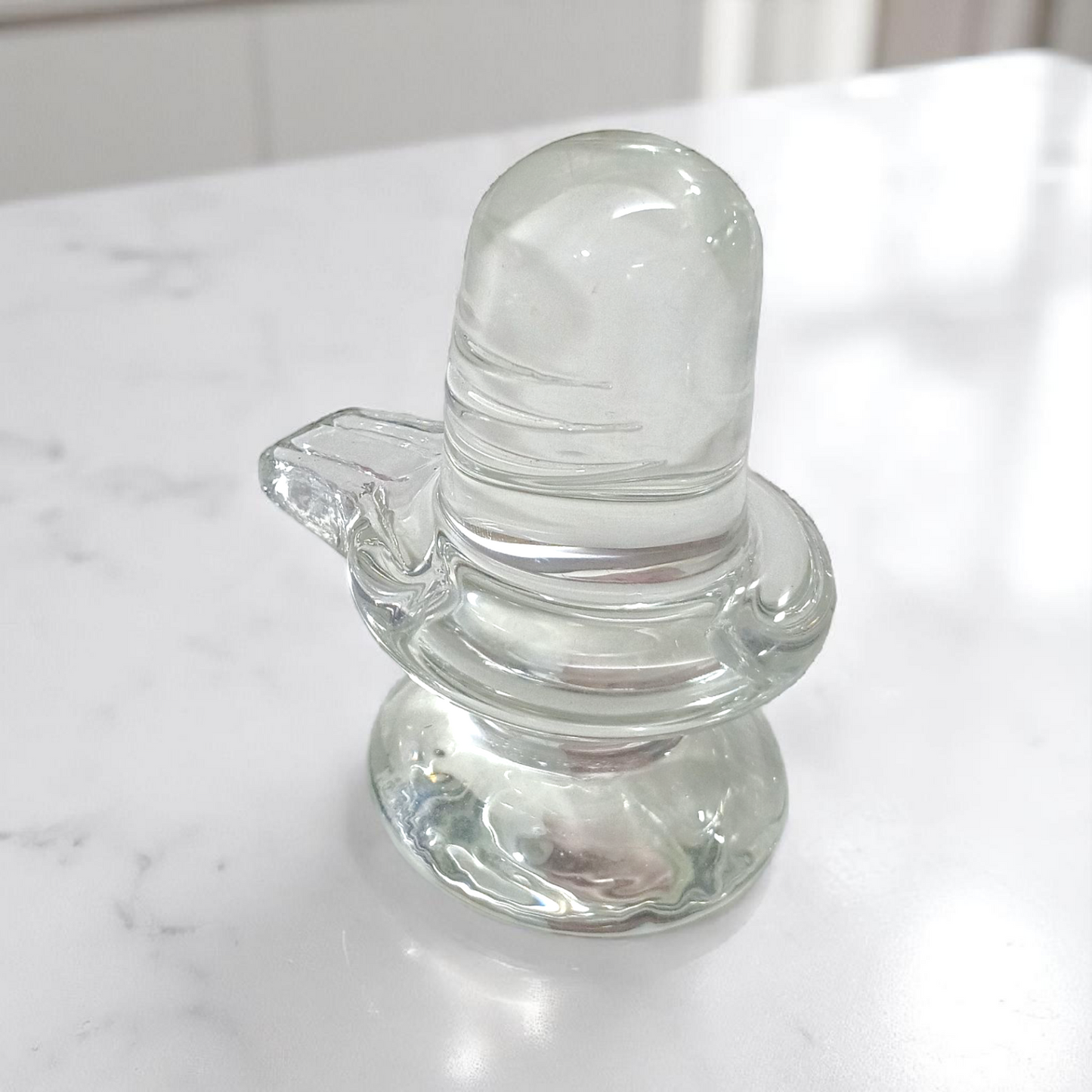 Crystal Shivling – Sphatik Shivling | Lab Certified for Spiritual Energy & Blessings – Malawala