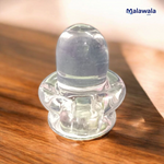 Crystal Shivling – Sphatik Shivling | Lab Certified for Spiritual Energy & Blessings – Malawala