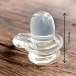 Crystal Shivling – Sphatik Shivling | Lab Certified for Spiritual Energy & Blessings – Malawala