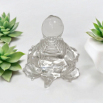 Crystal Shree Yantra on Tortoise – Lab Certified for Prosperity & Positive Energy – Malawala
