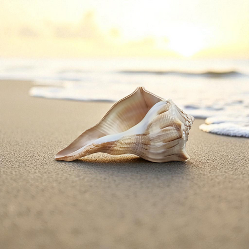 Dakshinavarti Shankh (Valampuri Sangu) – Rare right-spiral natural conch shell used in Hindu rituals and Lakshmi puja