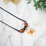 Divya Shani Dosh Nivaran Kawach pendant with Panchdhatu metal and Rudraksha, energized and lab-certified for protection and peace