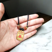 Divya Shani Dosh Nivaran Kawach pendant with Panchdhatu metal and Rudraksha, energized and lab-certified for protection and peace