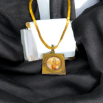 Durga Beesa Locket with Gold Plated Chain - Divine Maa Durga Pendant for Protection & Strength