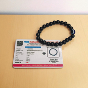 Ebony Wood Bracelet – Natural Unpolished Karungali Kattai Bracelet with Evil Eye Bead – Malawala