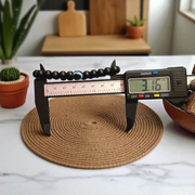 Ebony Wood Bracelet – Natural Unpolished Karungali Kattai Bracelet with Evil Eye Bead – Malawala