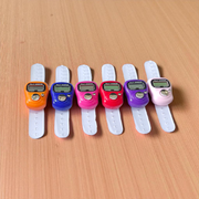 Electronic finger mantra counter with adjustable strap and digital display, suitable for pooja and meditation use