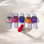 Electronic finger mantra counter with adjustable strap and digital display, suitable for pooja and meditation use