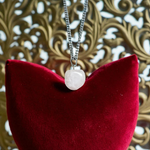 Elegant Natural Morganite Pendant on Chain – Lab Certified Crystal Jewelry for Love and Emotional Healing