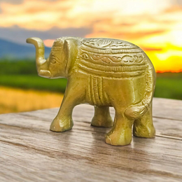 Elephant Statue | For Office in Brass | Malawala