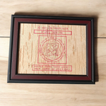 Framed Shri Vaastu Dosh Nivaran Yantra inscribed on Bhojpatra, ideal for home and office spaces