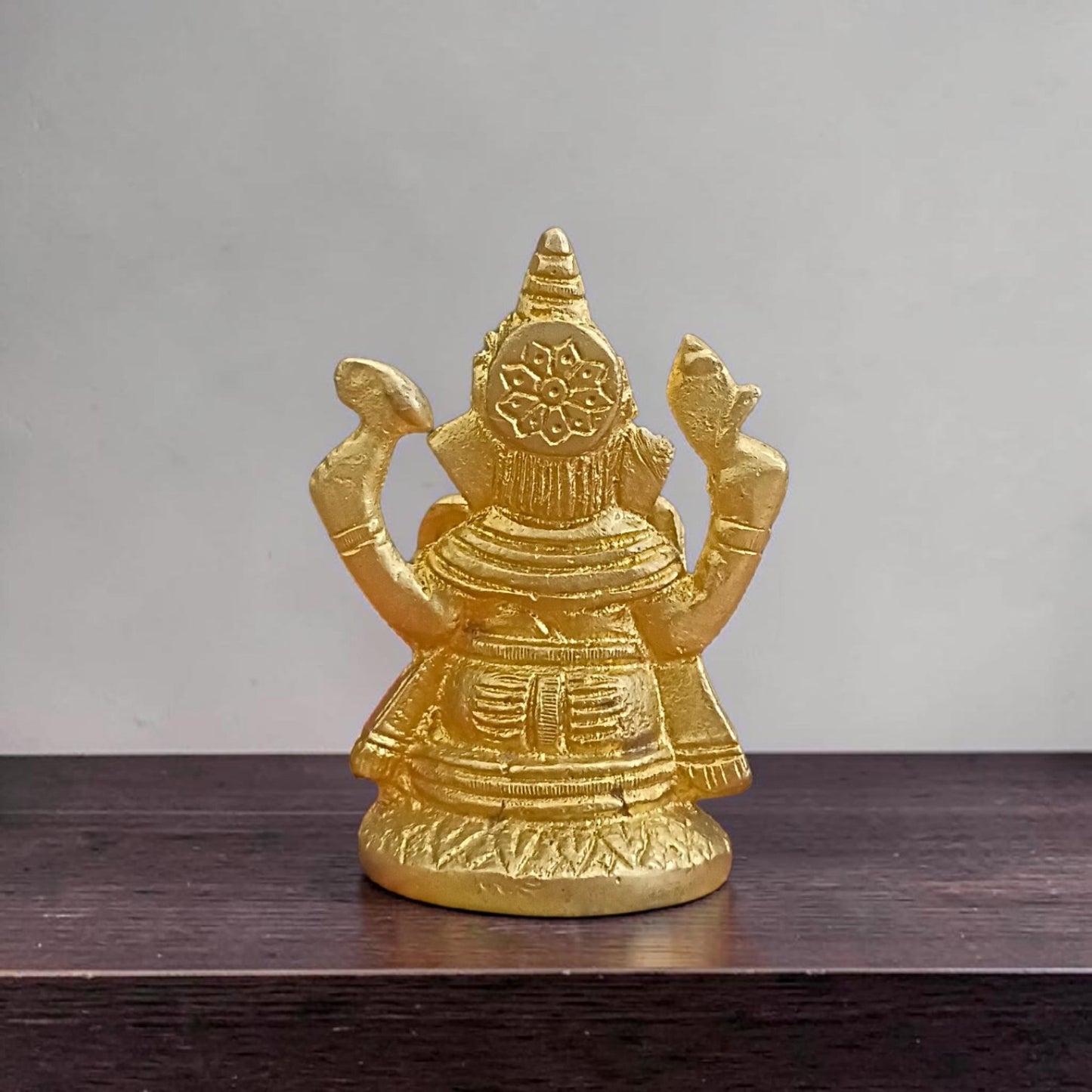Ganesh Ji Brass Murti Idol for Home Temple Puja, Spiritual Decor and Vastu Blessings