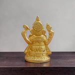 Ganesh Ji Brass Murti Idol for Home Temple Puja, Spiritual Decor and Vastu Blessings