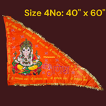 Ganesh Ji Jhanda | Ganpati Flag | Lord Ganesh Flag | Orange and Yellow Flag – Malawala