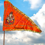 Ganesh Ji Jhanda | Ganpati Flag | Lord Ganesh Flag | Orange and Yellow Flag – Malawala