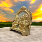 Ganesha Lakshmi | Brass Murti | For Worship | Malawala