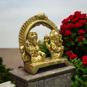 Ganesha Lakshmi | Brass Murti | For Worship | Malawala