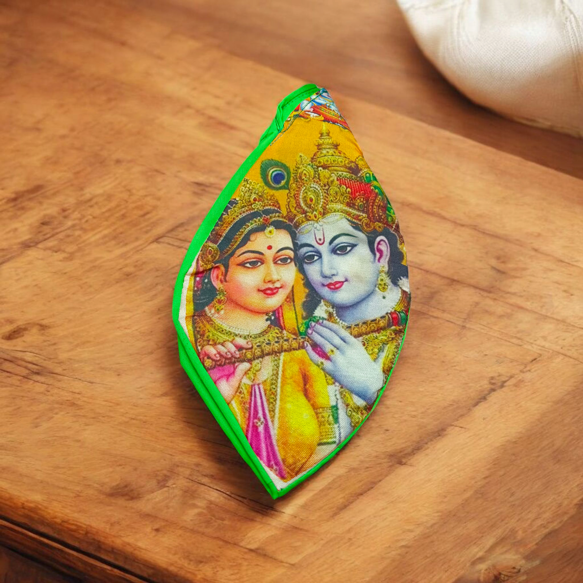 Gaumukhi Bag | Radha Krishna | Digital Colourful Print – Malawala