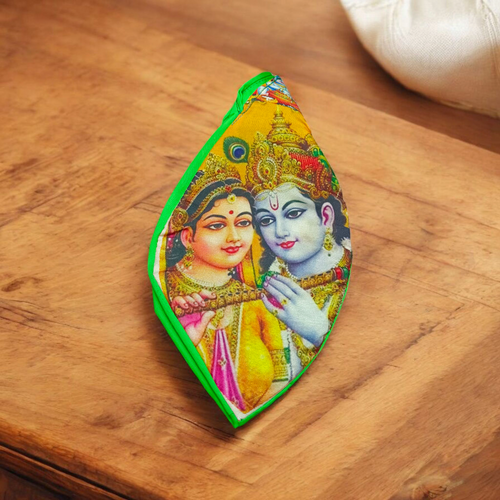 Gaumukhi Bag | Radha Krishna | Digital Colourful Print – Malawala