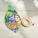 Gaumukhi Bag | Radha Krishna Printed | For Mantra Jaap | Malawala