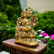 Gayatri Mata | Brass Murti | For Worship | Malawala