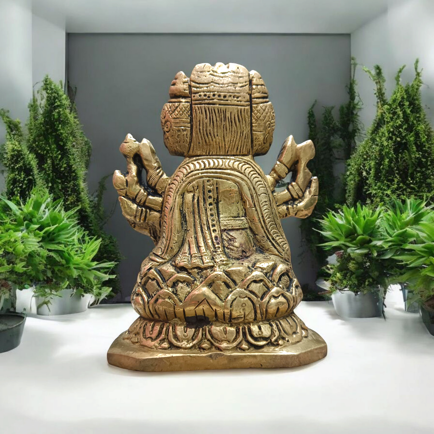 Gayatri Mata | Brass Murti | For Worship | Malawala
