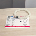 Genuine Natural White & Black Agate Bracelet – 8mm Lab Certified – Stress Relief & Grounding – Malawala