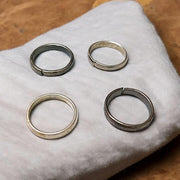 Ghode Ki Naal ka Challa | Shani Challa Ring for Men and Women | Shani Ring 100% Made by Black Horse Shoe Nail | Set of 4