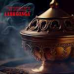 Golden-brown Labhganga Gold Loban resin pieces in a pouch, ready for hawan and pooja rituals