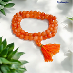 Gomed Mala - Natural Hessonite Garnet for Health & Protection with Lab Certificate - Malawala