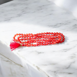 Gomed Mala - Natural Hessonite Garnet for Health & Protection with Lab Certificate - Malawala