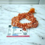 Gomed Mala - Natural Hessonite Garnet for Health & Protection with Lab Certificate - Malawala