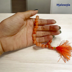 Gomed Mala - Natural Hessonite Garnet for Health & Protection with Lab Certificate - Malawala