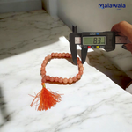 Gomed Mala - Natural Hessonite Garnet for Health & Protection with Lab Certificate - Malawala