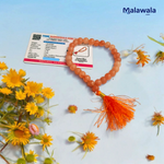 Gomed Mala - Natural Hessonite Garnet for Health & Protection with Lab Certificate - Malawala