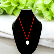 Gomti Chakra Locket in Silver - Natural Gomti Chakra for Protection Against Evil Eye with Lab Certificate - Malawala