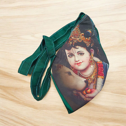 Gomukhi Bag | Bal Gopal Cotton Japa Mala Bag | Malawala