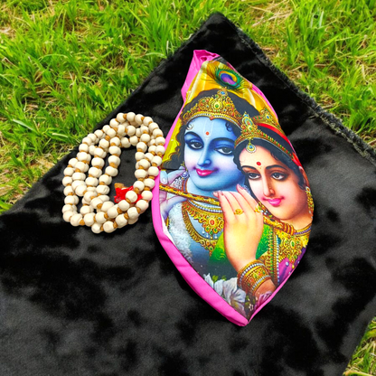 Gomukhi Bag | Radha Krishna Cotton Japa Mala Bag | Malawala