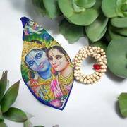 Gomukhi Bag | Radha Krishna Printed | For Mantra Jaap | Malawala