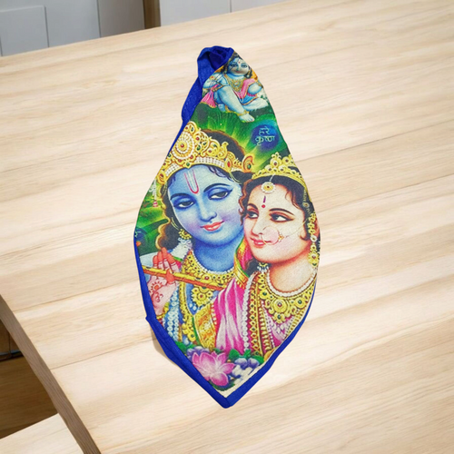 Gomukhi Bag | Radha Krishna Printed | For Mantra Jaap | Malawala