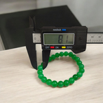 Green Hakik Bracelet - Natural Green Agate for Balance & Harmony with Lab Certificate - Malawala