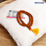 Green Hakik Mala 8MM - Natural Green Agate for Balance & Harmony with Lab Certificate - Malawala