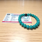 Grounded Hearts Bracelet Set – 8MM Beads, Lab Certified Lava & Turquoise | Malawala