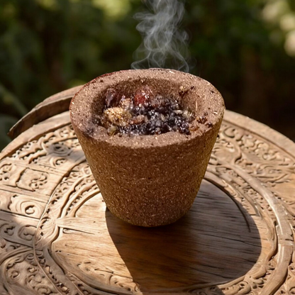 Guggal Dhoop Cup – 12 Pcs Organic Resin Cone with Loban Fragrance - Malawala