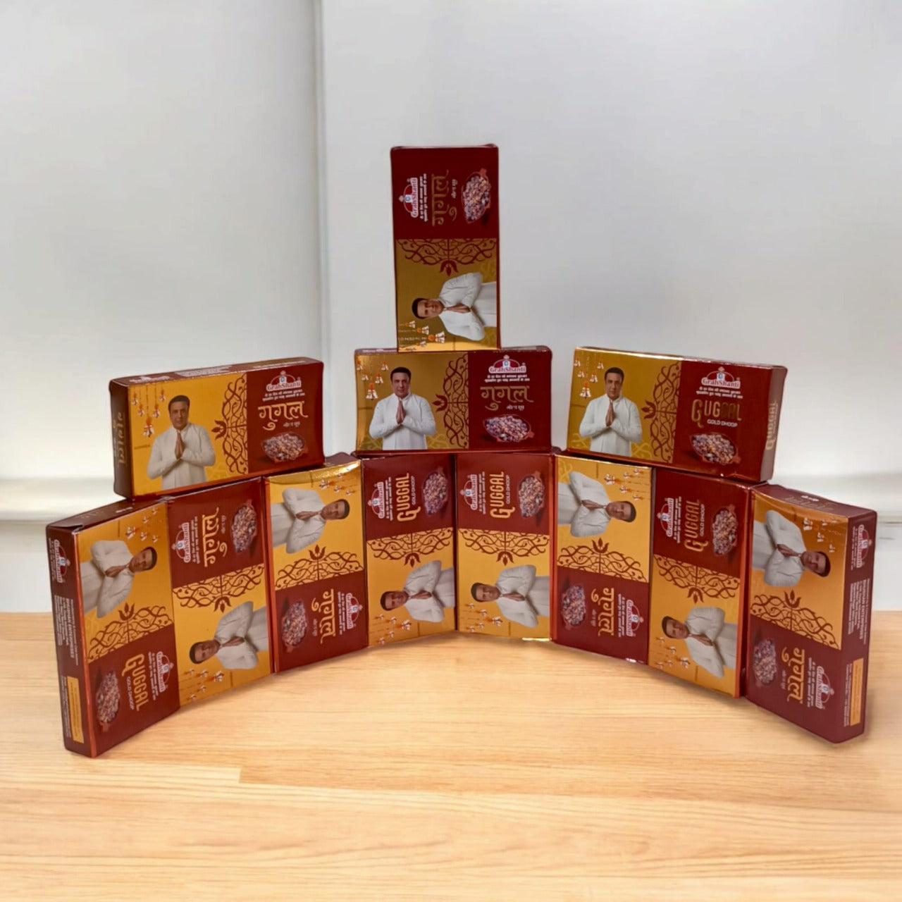 Guggal Gold Dhoop – 6 Months Premium Resin Fragrance by Grahshanti - Malawala