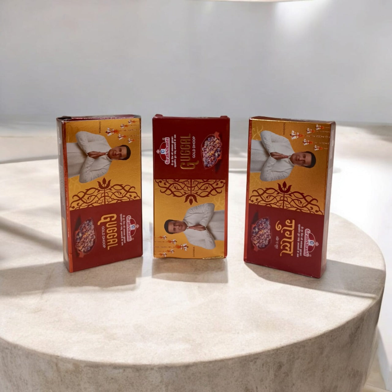 Guggal Gold Dhoop – 6 Months Premium Resin Fragrance by Grahshanti - Malawala