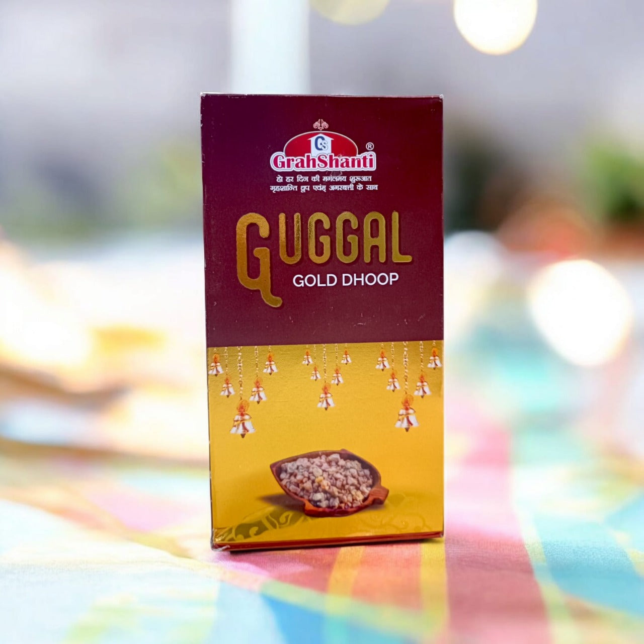 Guggal Gold Dhoop – 6 Months Premium Resin Fragrance by Grahshanti - Malawala